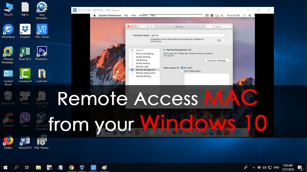 remote access software for business mac pc